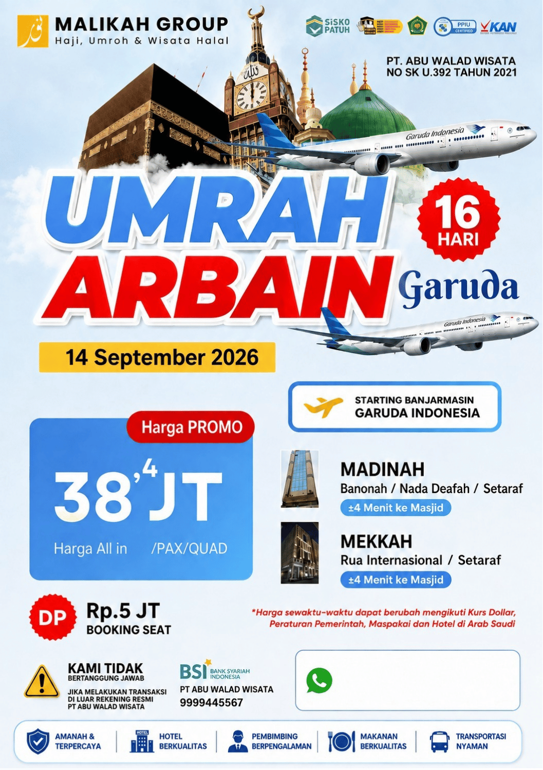 Umroh Arbain Garuda