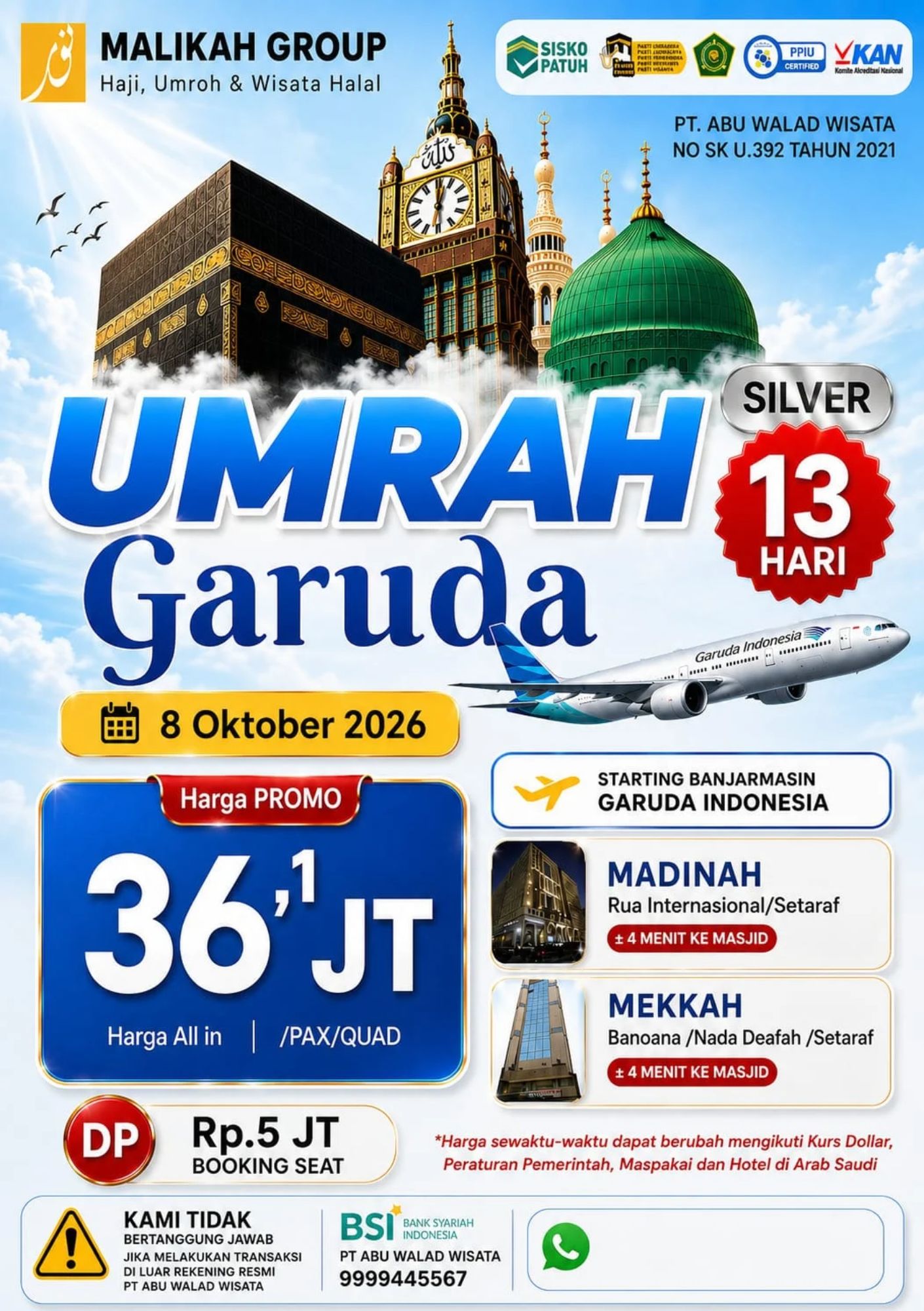 UMRAH GARUDA 13 HARI 