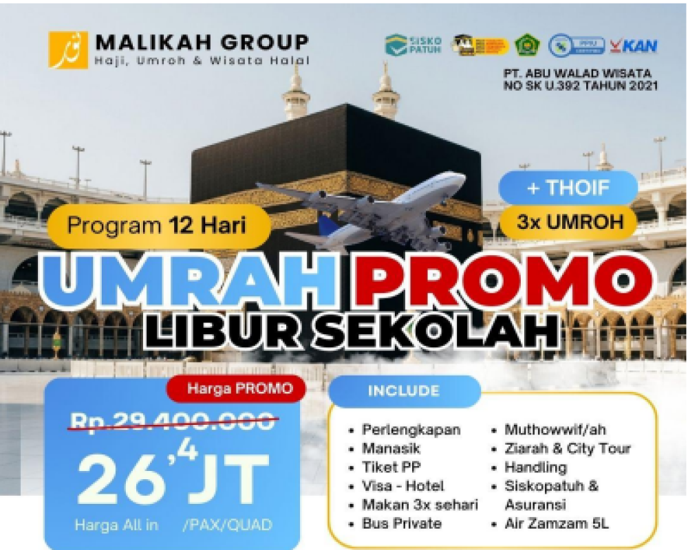 Umroh Promo Libur Sekolah